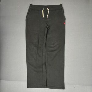 Polo Ralph Lauren Men's Black Fleece Sweatpants Red Pony Size Small 30x27